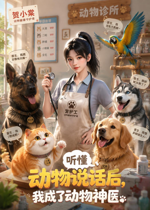 听懂动物说话后，我成了动物神医（47集）最新火爆短剧