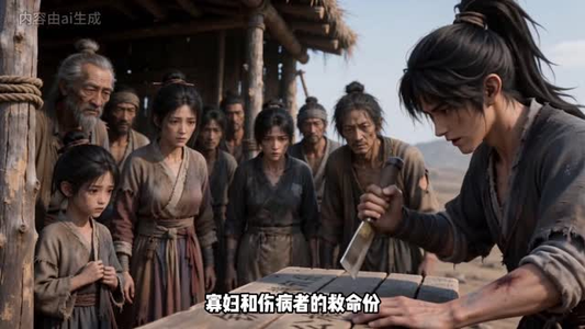 荒年求生，我靠打猎在村里立户了（70集）网络小短剧